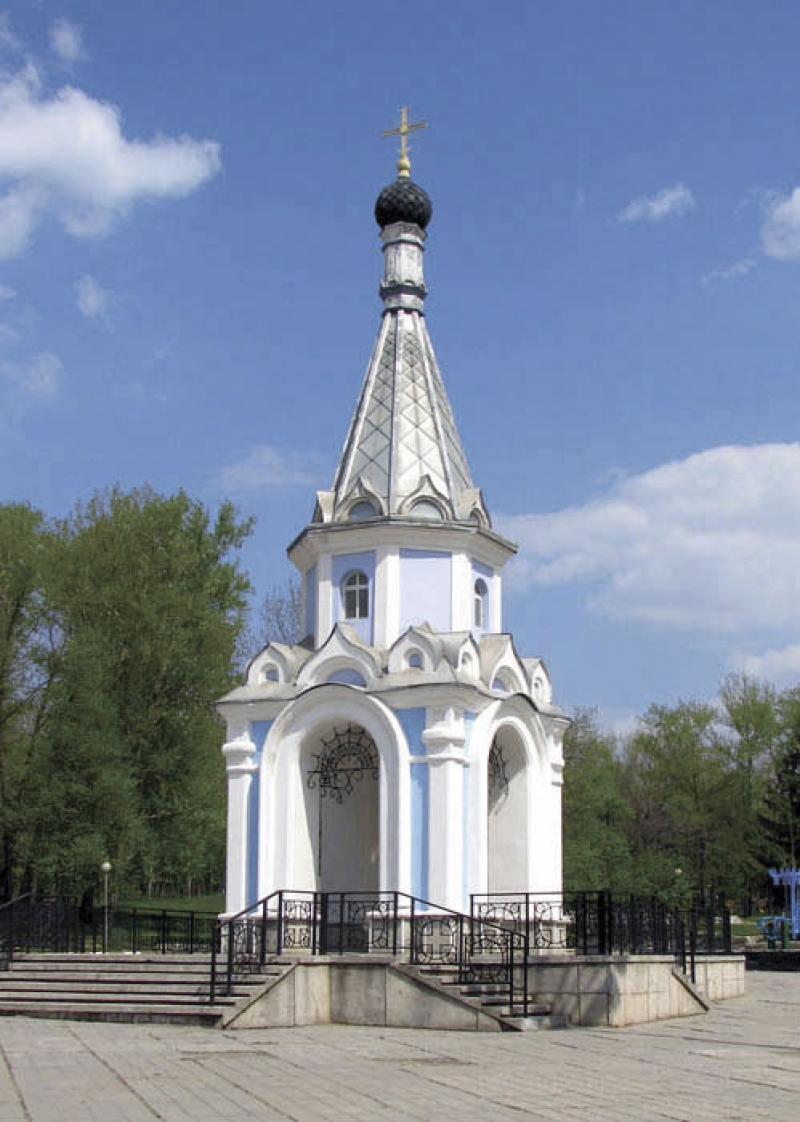 Часовня Почаевской иконы Божией Матери в белгородском парке Памяти 